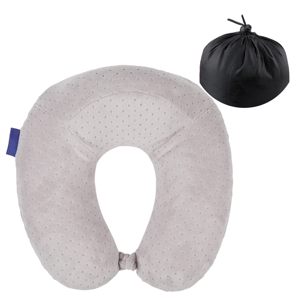 Color 3 Мягкая u-образная Memory Foam Шейная подушка для путешествий медленный отскок памяти хлопковые подушки для поддержки шеи подголовник для медицинского офиса - Цвет: Color 3