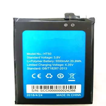 

100% Original HT50 Battery 5500mAh Replacement HOMTOM HT50 Mobile Phone Battery with repair tools for gift