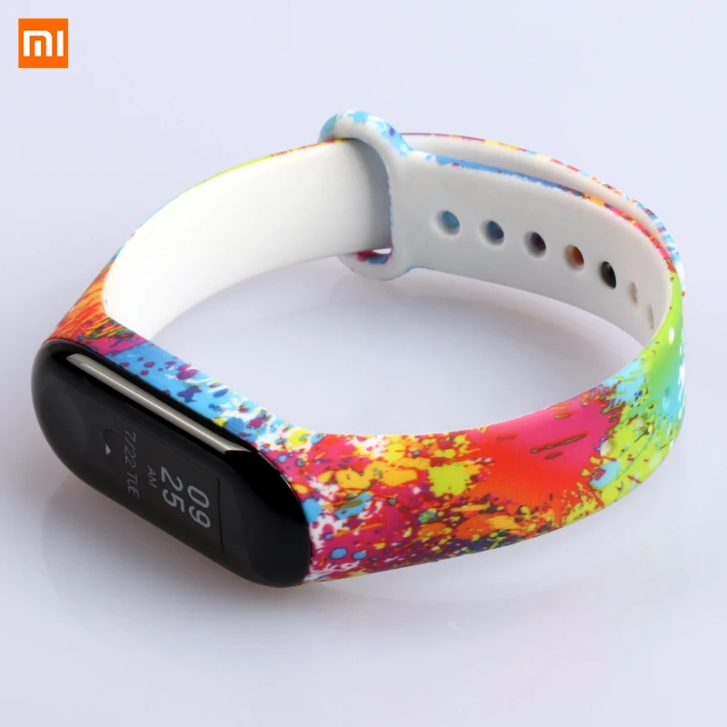 Спортивный фитнес браслет для Xiaomi Mi Band 3 модные часы с милым силиконовым ремешком