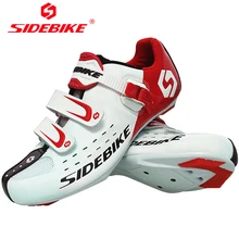 SIDEBIKE Road Cycling Shoes For Bicycles Breathable Zapatillas Carbon Outsole Men Triathlon Ciclismo Carretera Bike Sneaker