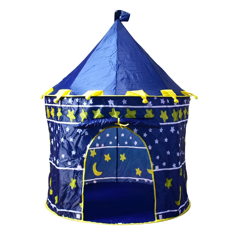 

Children Folding Play House Portable Beach Tent Boy girls Play Game House Kids Princess Prince Castle Indoor Outdoor Toys Tents