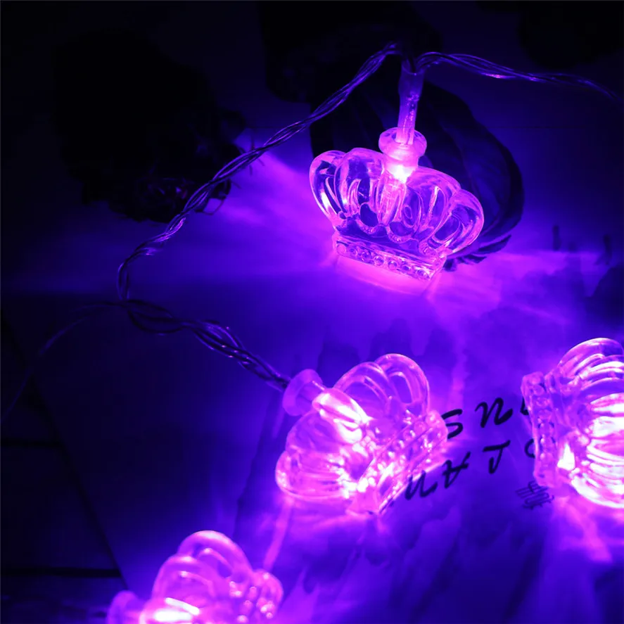 Новый Свадебный декор свет 1 шт. 10LED домашний декор Корона праздничное декоративное освещение садовые лампочки для праздника 0703 #30