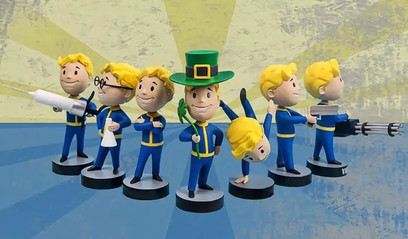 

Gaming Heads Fallout 4 Bobblehead Vault Boy TOY Series 2 Action Figure Collectible Model Toys
