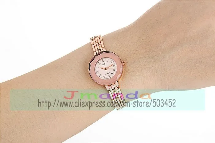 100 шт/партия JW-8087L браслет часы с кристаллами элегантность повседневные часы обертывание кварцевые наручные часы с покрытием для женщин JW Брендовые Часы