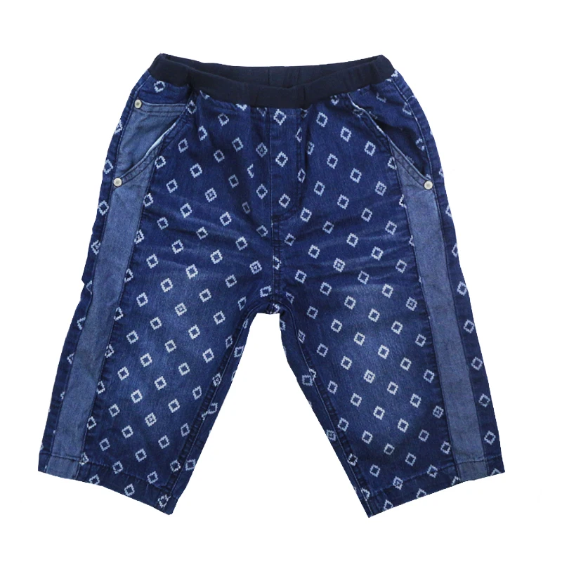 

Annil boys 2015 new summer clothing  AB526406 denim calf length 76.5% cotton pants