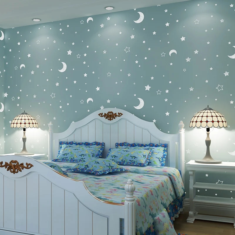 Acquista all'ingrosso online stella wallpaper da grossisti stella ... Carta da parati per camere da letto moderne cielo