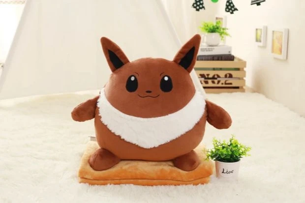 IVYYE Snorlax Eevee белка аниме, плюшевая вещь аксессуары Плюшевая Кукла Мягкие пушистые теплые мягкие игрушечное одеяло кровать плед Новинка