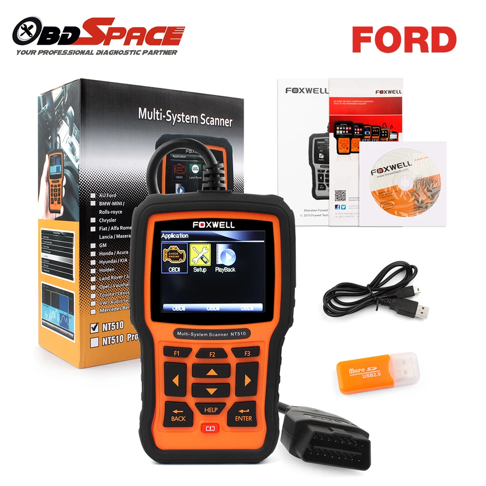 Original Automotive Diagnostic Scanner for FORD FOXWELL NT510 OBD2