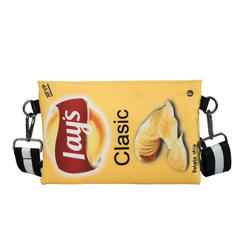 Funny Potato Chips Crossbody Handbag Clutch Bag Small Messenger Shoulder Bag Girls Envelope Bags Party Purse Funny Potato Chips Crossbody Handbag Clutch Bag Small Messenger Shoulder Bag Girls Envelope Bags Party Purse