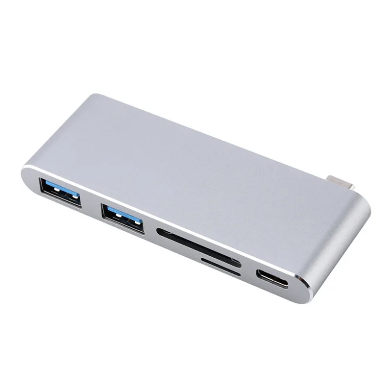 

5 in 1 High Speed USB C 3.1 Type C Hub Power Delivery PD-Power USB 3.0 Combo Splitter SD/TF Card Reader For MacBook 12 inch Dell
