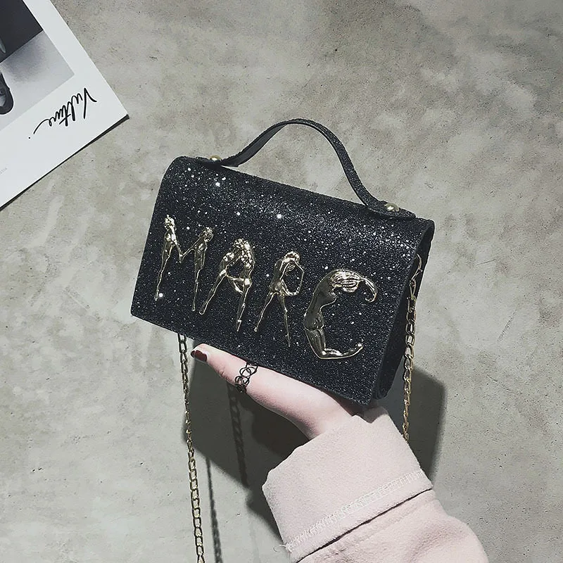 2018 أكياس crossbody للنساء حقائب يد جلدية حقيبة يد فاخرة حقائب النساء مصمم الترتر إلكتروني محفظة حقيبة كتف sac