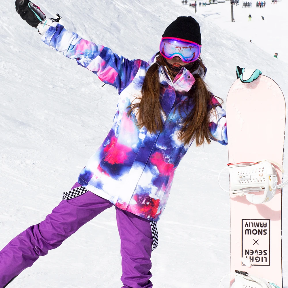 

SIMAINING 2018 Ski Suit Women Snowboard Jacket + Mountain Skiing Pants Waterproof Breathable Outdoor Winter Warm Coat Snow Set