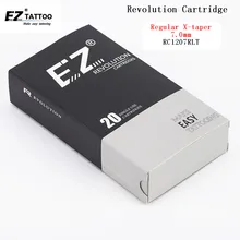 RC1207RLT EZ NewRevolution Стерилизованное Татуировки Иглы Круглый Вкладыши 20 шт./кор.