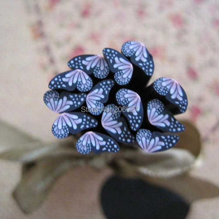 

5pcs D-04 5mm Cute Butterfly Cane Fancy Nail Art Polymer Clay Cane Nail Art Decoration