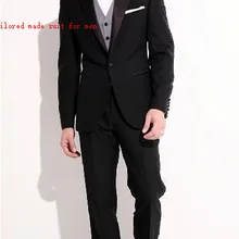 Свадебный костюм мужской,, черное свадебное платье для мужчин, две пуговицы, остроконечные лацканы, жених, смокинги для жениха(куртка+ брюки+ жилет+ галстук