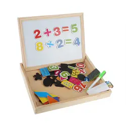 Монтессори математика обучающая игрушка цифровая головоломка магнитная доска для рисования деревянная обучающая игрушка