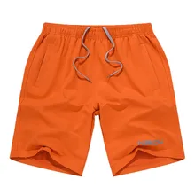 Высококачественные хлопковые мужские шорты Лето мужские летние новые стильные свободные и большие размеры однотонные шорты модные шорты Z417