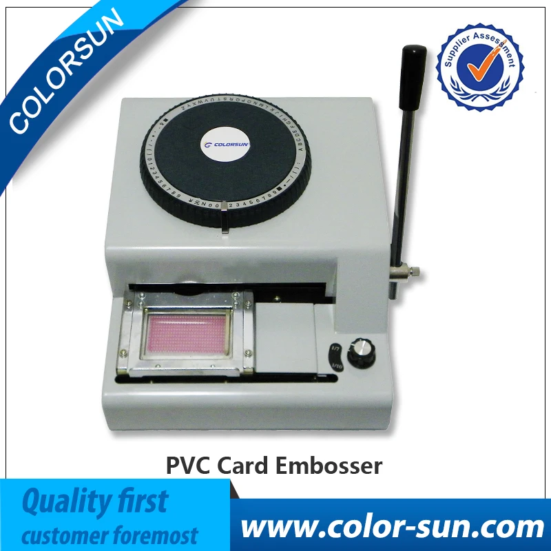 Manual pvc card for embossing machine plastic PVC card for embosser pvc