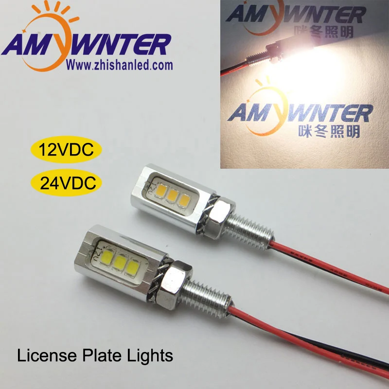 High Quality Auto Lamp font b Led b font 12V Car styling Motorcycle Tail Number License