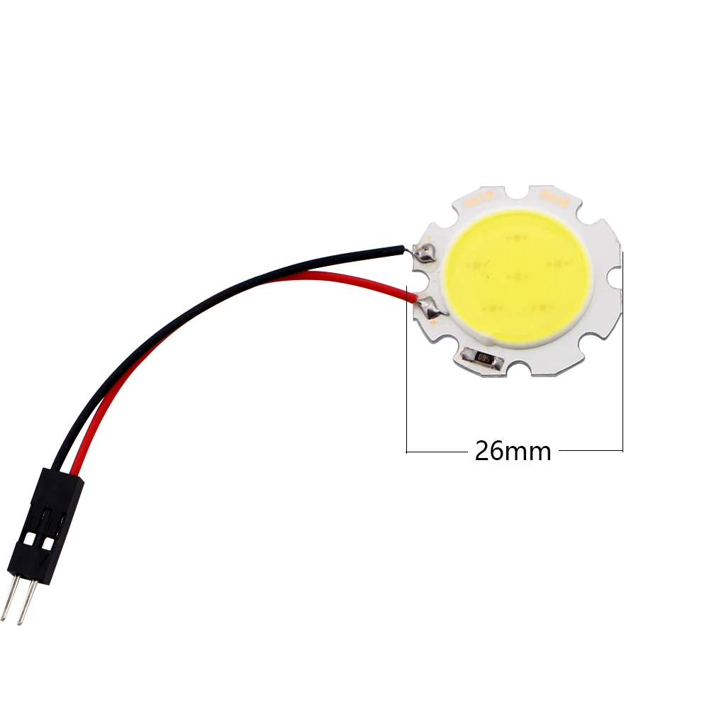 YM E-яркий из 2 предметов COB 6 SMD автомобиля светодиодный светильник 12V 6 светодиодный s круглый Панель купольный светильник интерьерные светильники с T10+ фестон-Адаптер 120 люмен