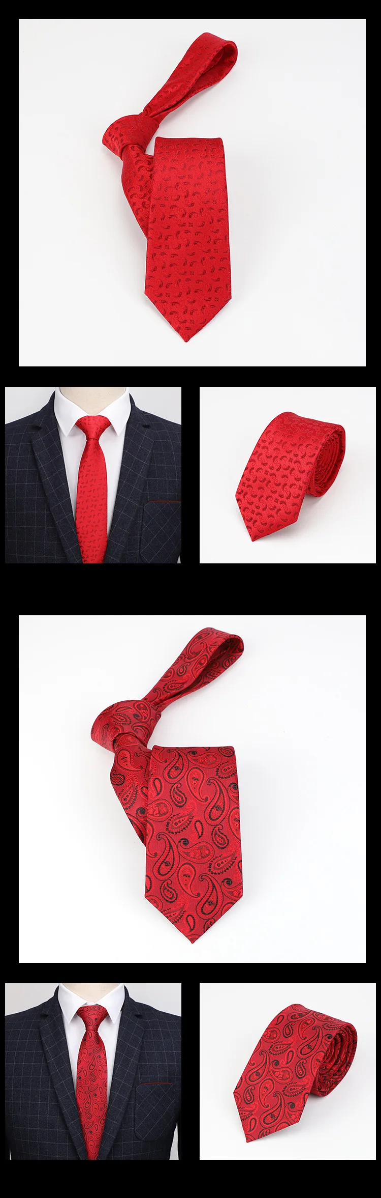 Популярный Галстук с узором "огурцы" для мужчин 100% шелковые галстуки дизайнерские модные мужские галстуки 8 см темно-синие и красные