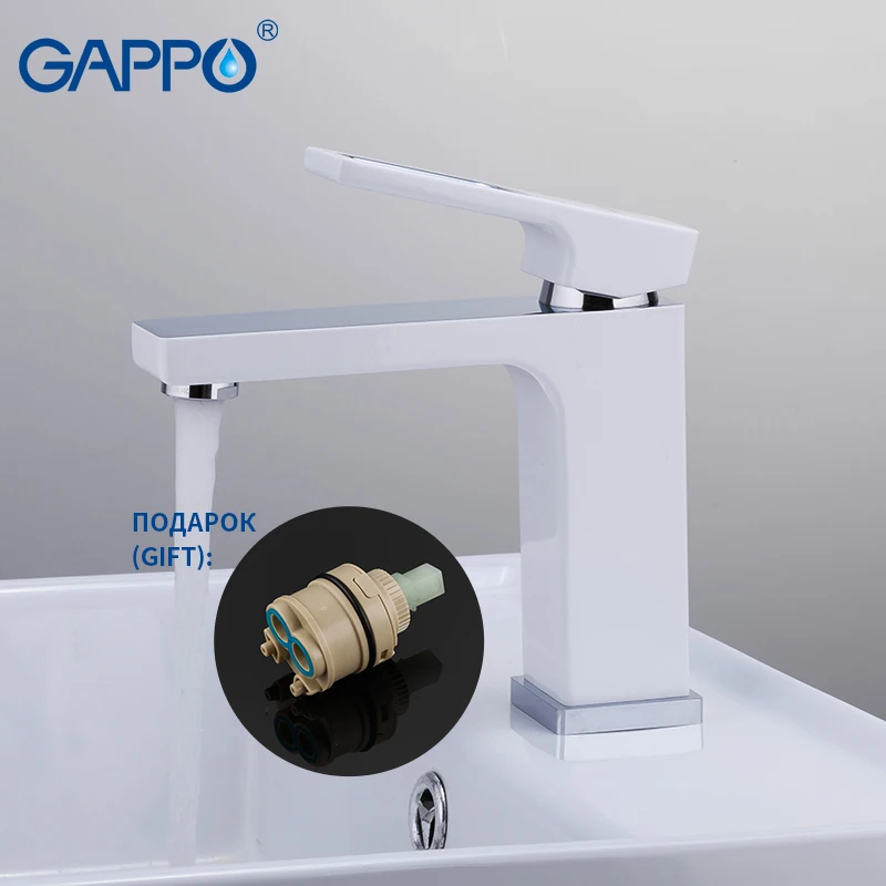 Смесители для раковины GAPPO белый хромированный кран Водопад из латуни ванной