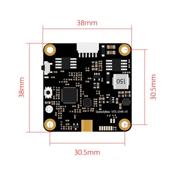 Speedybee Speedy bee VTX-DVR VTX DVR 5.8G 48CH 600mW DC 7-26V built in MIC for FPV Flight Controller Drone