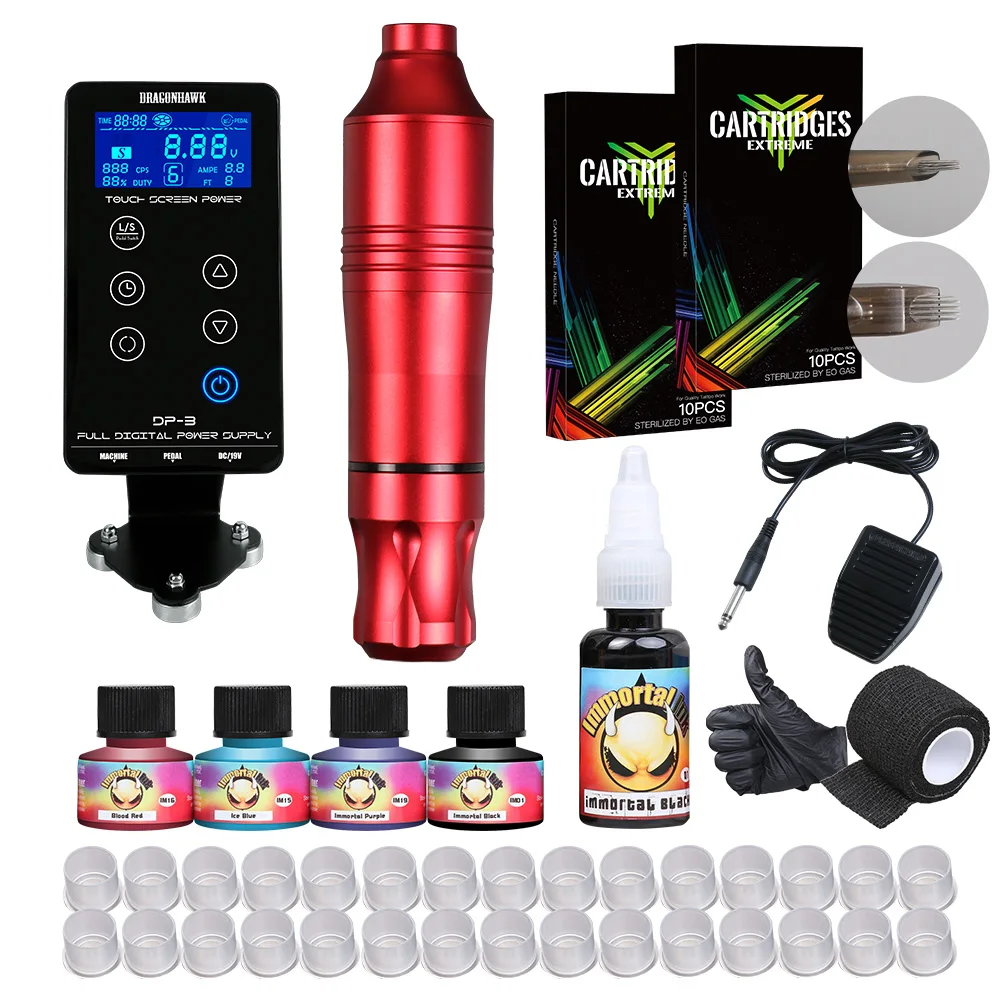 

Dragonhawk Permanent Makeup Machine Microblading Rotary Tattoo Pen Needle Eyebrow Tatoo Tools Art Supply Kits