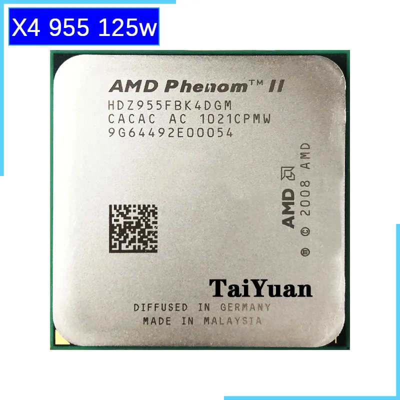 AMD Phenom II X4 955 955 3,2 ГГц четырехъядерный процессор 125 Вт HDZ955FBK4DGM/HDX955FBK4DGI/HDZ955FBK4DGI Socket AM3