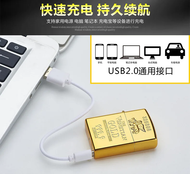 Новейшая перезаряжаемая ветрозащитная сигарета USB дуговая Зажигалка плазменная беспламенная электрическая модная плазменная Зажигалка гаджеты для мужчин