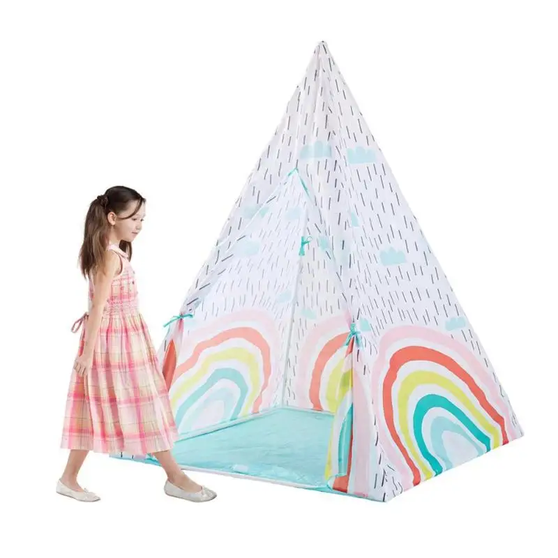 

Kids Outdoor Play Toy Tent Polyester Cloth Children Indoor Sports Tent Colorful Portable Indoor Outdoor Play Tent House Gift