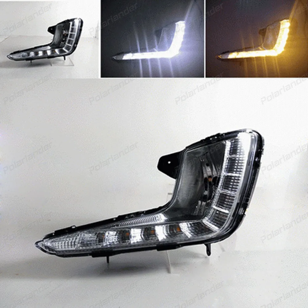 

1 set headlight with turn signal lamp For K/ia K/2 R/IO 2011-2015 daytime running lights car styling