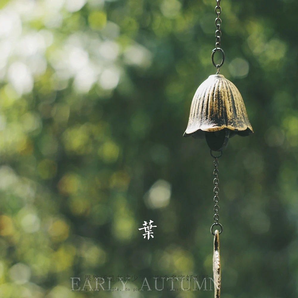 Модный Южно-чугунный ветровой колокольчик кленовый лист Ретро японский ветровой дужки украшение колокольчик подарок на день рождения творческие подарки реквизит