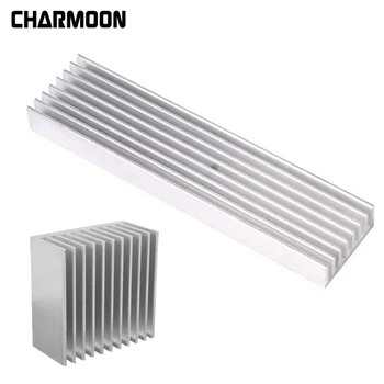 

4 Size Aluminum heatsink power amplier / Computer heat sink high quality radiator Module Cooling Fin