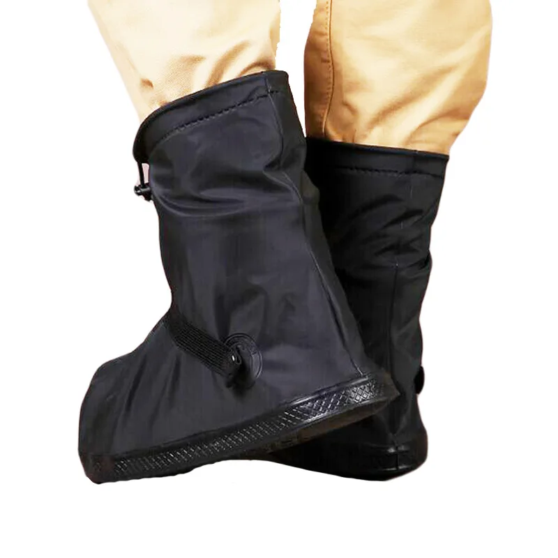 Уличные водонепроницаемые резиновые сапоги; модные Универсальные черные резиновые сапоги; обувь на плоской подошве; аксессуары для обуви; Zapatos для мужчин и женщин