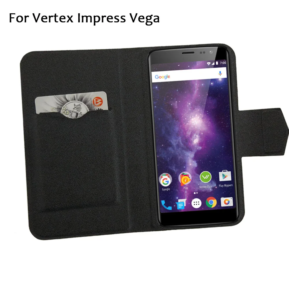 

5 Colors Hot! Vertex Impress Vega Case Phone Leather Cover,Factory Price Protective Full Flip Stand Leather Phone Shell Cases