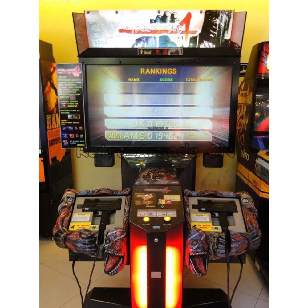US $189.00 2 pieces The House of Dead 4 Shooting Game gun without cable for Shooting Game Amusement game CGACRT monitor machine