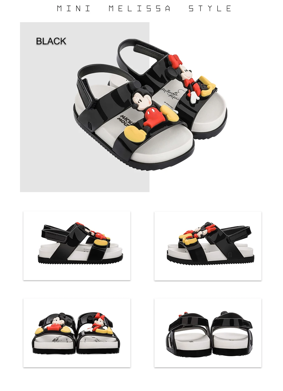 Mini Melissa Cosmic Sandal Twins оригинальные прозрачные сандалии для девочек детские сандалии для мальчиков детская пляжная обувь Нескользящая обувь для малышей