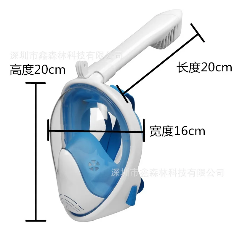 Маска для подводного плавания для всего лица, маска для дайвинга, маска для подводного плавания с защитой от тумана, маска для подводного плавания, подводной охоты, дайвинга, подводного плавания