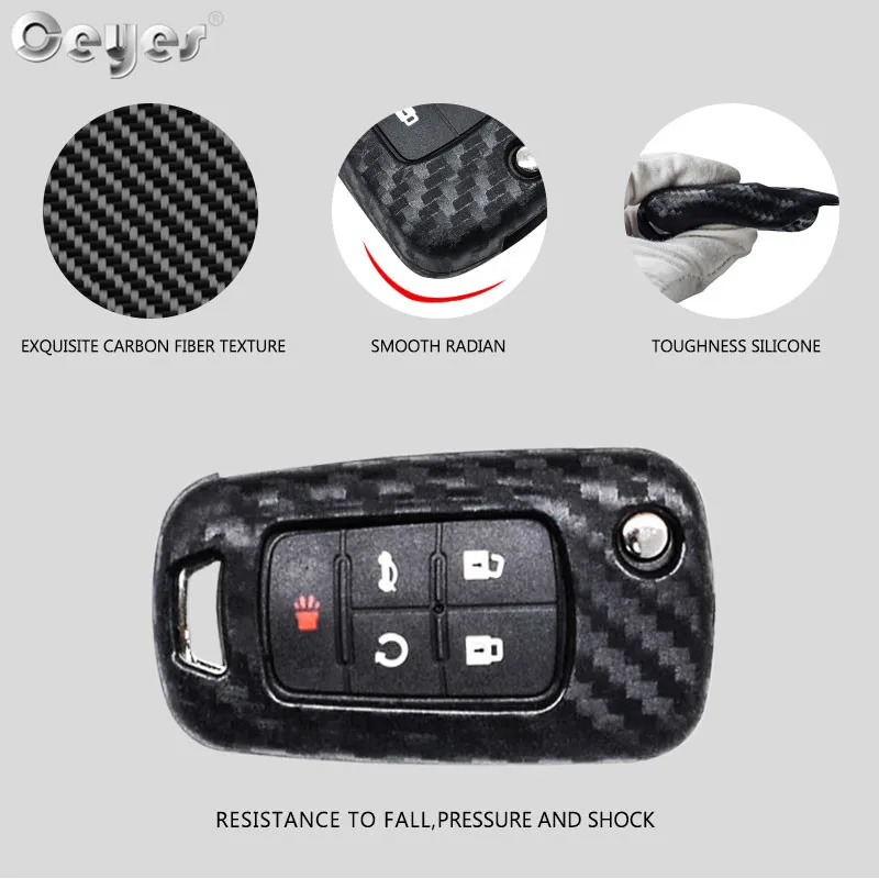 Carbon fiber key cover for CHEVROLET (2)