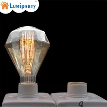 110 V 40 W электрическая лампочка эдисона E27 Винтаж лампочки, алмаз, Форма, теплый белый свет, нить накала лампа, лампа накаливания