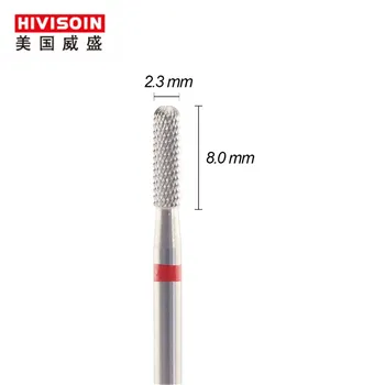 

Diamond cut for slightly rough surface (1601.023)- ISO141 -Tungsten Carbide Burs - HIVISOIN Carbide Nail Drill Bit&Dental Burs