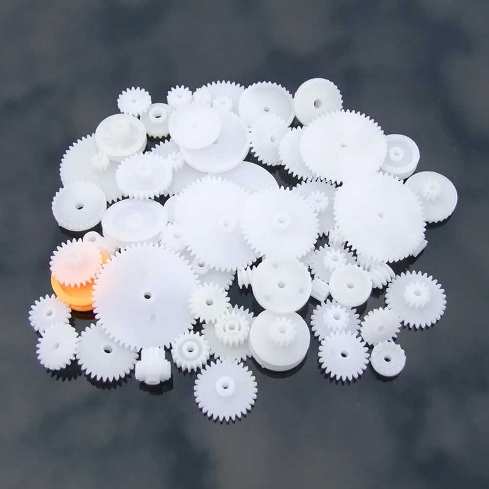 

64 Kinds Crown Worm Gears Set DIY Cog Wheels Science For Robot Shaft Mechanical Accessories Single Double Layer Belt Pulley