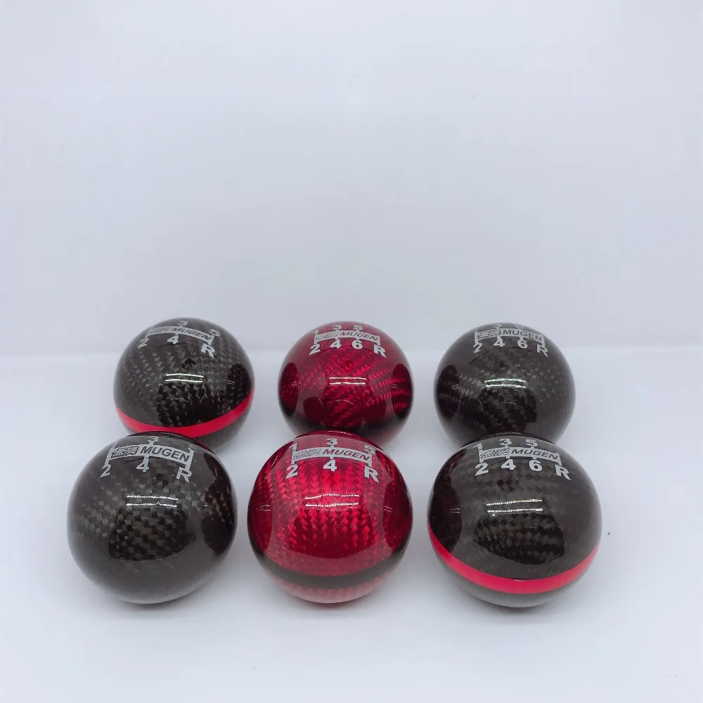 Real Carbon Fiber Gear Shift Knob 5/6 Speed Manual Automatic Spheric