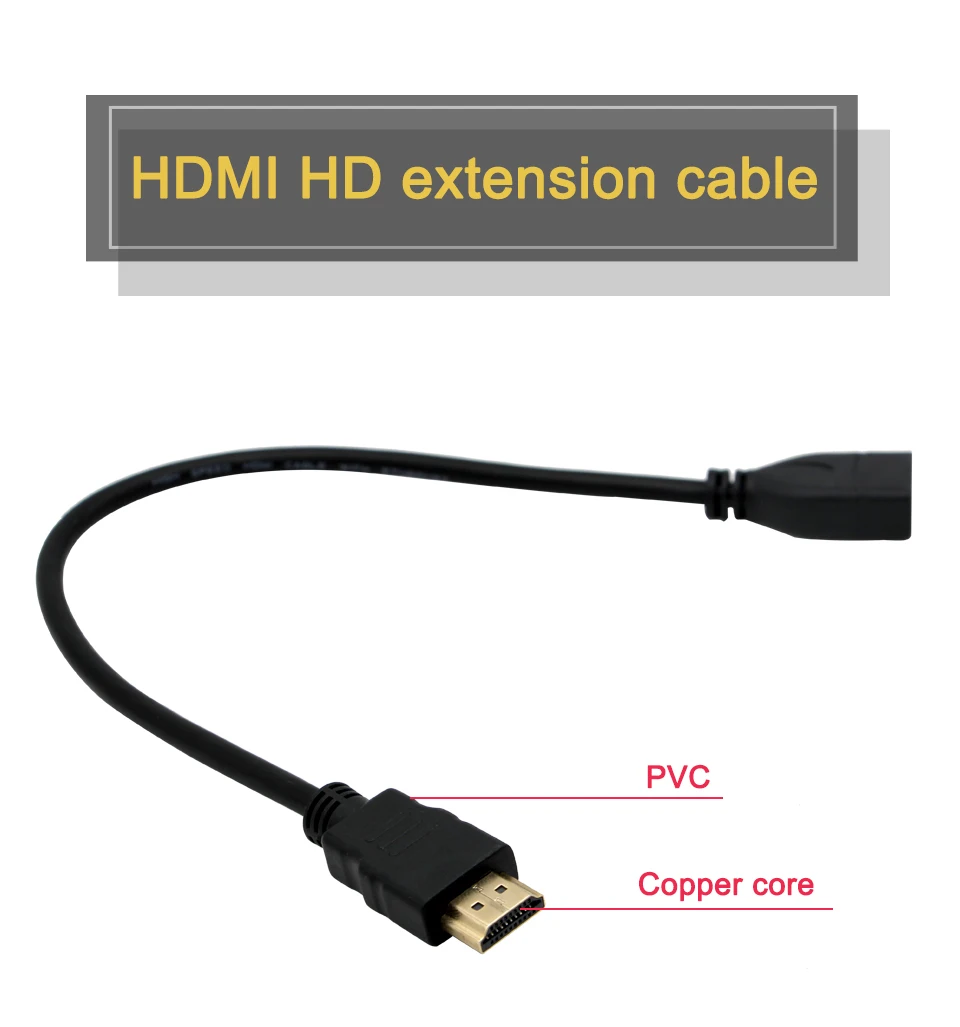 HDMI к HDMI адаптер Hdmi 1.4HD кабель для передачи данных адаптер конвертер мужчин и женщин поддержка 1080P для проектора дисплеи Монитор ТВ коробка