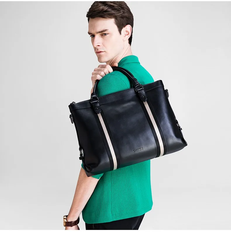 SAMMONS men genuine leather briefcase 1