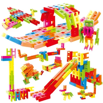 

Staircase Assembled Building Blocks 5 Color DIY Smart ABS Blocks Imagination Creativity Educational Learning Toys For Children