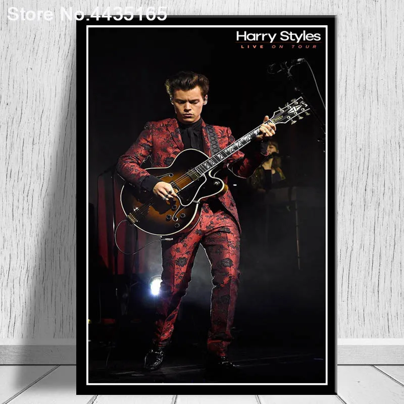 Плакаты и принты Harry Styles», певица звезда альбом музыка постер Live Холст Картина Wall Art печати для Гостиная домашний декор