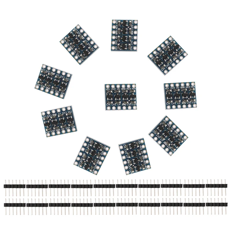 

10pcs 4 Channel IIC I2C Logic Level Converter Bi-Directional Module 5V to 3.3V New Arrival