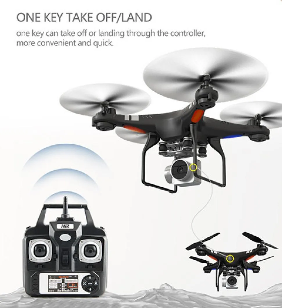 

2019 New Year Gifts for kids Wide Angle Lens HD Camera Quadcopter RC Drone WiFi FPV Live Helicopter Hover